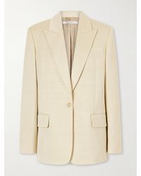 Another Tomorrow - Oversized Twill Blazer - Lyst