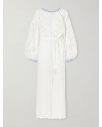 Vita Kin - Babylon Broderie Anglaise-Trimmed Linen Maxi Dress - Lyst