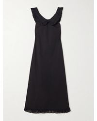 Molly Goddard - Laura Ruffled Cotton Midi Dress - Lyst