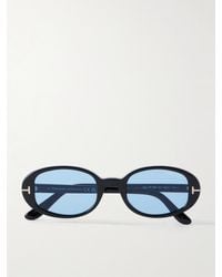 Tom Ford - Iggy Oval-Frame Acetate Sunglasses - Lyst