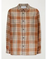 Matteau - Checked Cotton-Voile Shirt - Lyst