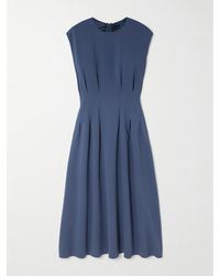 JOSEPH - Delma Pleated Cady Midi Dress - Lyst