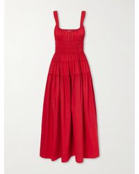 Doen - Clover Organic Cotton-Poplin Midi Dress - Lyst