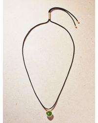 Ileana Makri - Heart Of Gaia 18-Karat Tourmaline, Diamond And Cord Necklace - Lyst