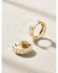STONE AND STRAND - Together Forever 14-Karat Diamond Hoop Earrings - Lyst