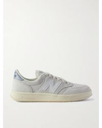 New Balance - Ct500 Leather-Trimmed Suede And Nubuck Sneakers - Lyst
