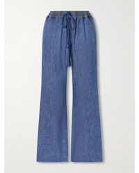 Valentino Garavani - Tasseled High-Rise Bootcut Jeans - Lyst