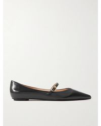 Stuart Weitzman - Emilia Leather Mary Jane Point-Toe Flats - Lyst
