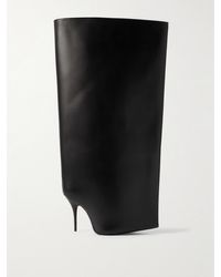Balenciaga - New Wader Kniehohe Stiefel Aus Leder - Lyst