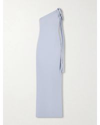 BERNADETTE - Alexander One-Shoulder Bow-Detailed Crepe Gown - Lyst
