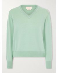 &Daughter - Slim Cashmere And Cotton-Blend Sweater - Lyst