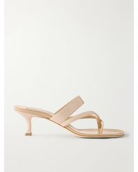 Manolo Blahnik - Susa 50 Leather Sandals - Lyst