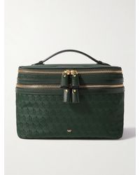 Anya Hindmarch - Vanity Kit Leather-Trimmed Nylon-Jacquard Cosmetics Case - Lyst