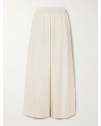 Max Mara - Bonn Hose Mit Weitem Bein Aus Einer Seidenmischung - Lyst