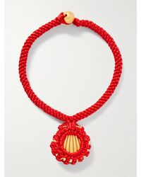 Julietta - Collier En Plaqué Or Et Corde Ina - Lyst