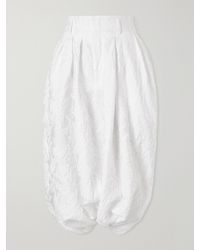 Comme des Garçons - Pleated Jacquard-Knit Wide-Leg Pants - Lyst