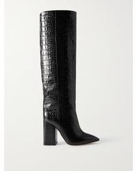 Paris Texas - Anja Croc-Effect Leather Knee Boots - Lyst