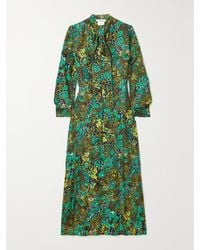 Max Mara - Calate Graphic-print Relaxed-fit Silk Maxi Dress - Lyst