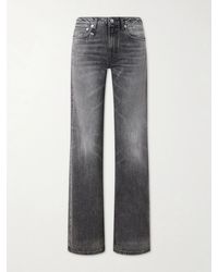 R13 - Effie Mid-Rise Straight-Leg Jeans - Lyst
