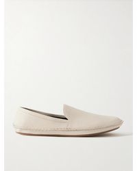 The Row - Vasko Textured-Leather Loafers - Lyst