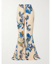 Etro - Printed Jersey Flared Pants - Lyst