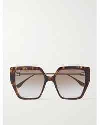 Fendi - Oversized Square-Frame Acetate And-Tone Sunglasses - Lyst