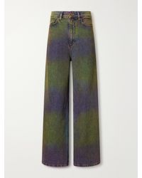 Sanderlak - Ombré Mid-Rise Wide-Leg Jeans - Lyst