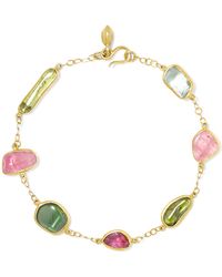 Tai Evil Eye Bracelet Alert Tai Black Enamel Evil Eye Bracelet Gallery Pippa Small 18 Karat Gold Tourmaline Lyst