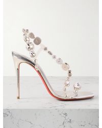 Christian Louboutin - Rosalie 100 Crystal-Embellished Pvc Sandals - Lyst
