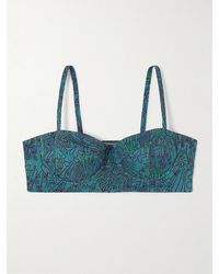 Ulla Johnson - Zahara Printed Underwired Bikini Top - Lyst