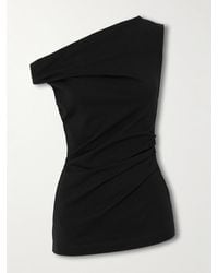 Dries Van Noten - Off-The-Shoulder Draped Cotton-Jersey Top - Lyst