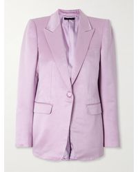 Tom Ford - Blazer Aus Duchesse-Satin Aus Einer Baumwoll-Seidenmischung - Lyst