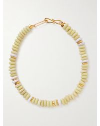 Lizzie Fortunato - Laguna-Plated Beaded Necklace - Lyst