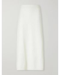 Lisa Yang - Asta Brushed-Cashmere Midi Skirt - Lyst