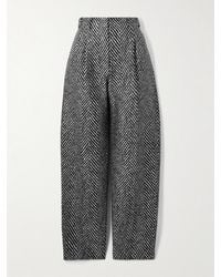 Givenchy - Striped Wool-Blend Tapered Pants - Lyst
