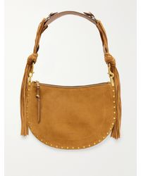 Isabel Marant - Oskan Studded Suede Shoulder Bag - Lyst
