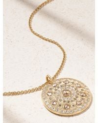De Beers London - Talisman Medal Large 18-Karat Diamond Necklace - Lyst