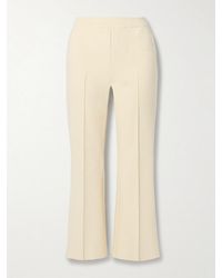 High Sport - Kick Cropped Jacquard-Knit Stretch-Cotton Flared Pants - Lyst