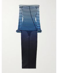 Jean Paul Gaultier - Elegant Mesh Boat Neck Long Dress With 3D Collar And Cuff - Lyst