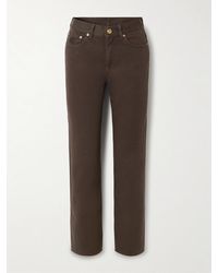Blazé Milano - Paso Hoch Sitzende Jeans Mit Geradem Bein Und Stickerei - Lyst