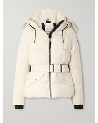 Rudsak - Caira Belted Padded Quilted Recycled-Stormshell Hooded Down Jacket - Lyst