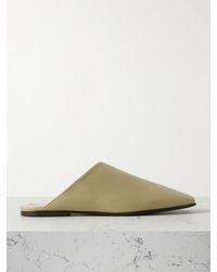 Loro Piana - Alba Leather Slippers - Lyst