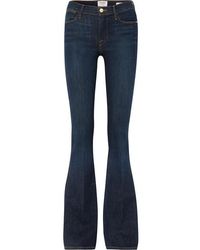 FRAME Jean Taille Haute Le High Flare - Bleu