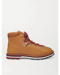 Moncler - Blanche Shearling-lined Leather Ankle Boots - Lyst
