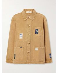 Sea - Winslow Patch-Detailed Denim Jacket - Lyst
