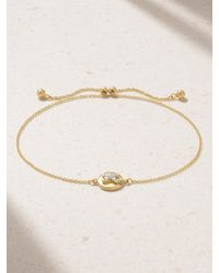 STONE AND STRAND - Button Armband Aus 14-Karätigem Mit Diamanten - Lyst