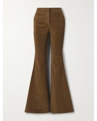 Adam Lippes - Cotton-Blend Corduroy Wide-Leg Pants - Lyst