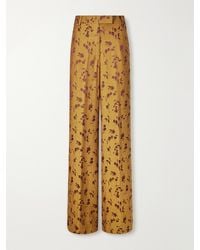 Dries Van Noten - Floral-Jacquard Cloqué Wide-Leg Pants - Lyst