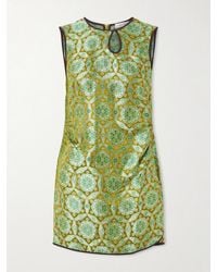 Christopher Esber - Palmira Ruched Cutout Floral Brocade Mini Dress - Lyst