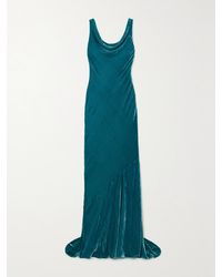 Saloni - Asher Velvet Gown - Lyst